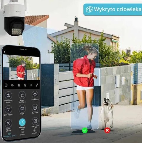 Kamera IP ORLLO Z17 Ultra 4K zewnętrzna obrotowa GSM na kartę SIM 8MPx