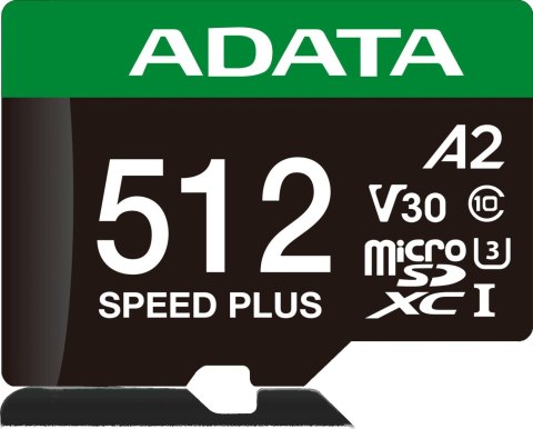 Adata Karta pamięci microSD Speed Plus 512GB UHS1 U3 V30 A2 180/160 MB/s
