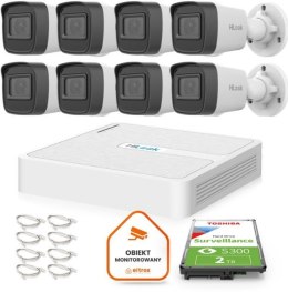 Zestaw do monitoringu Hilook 8 kamer IP IPCAM-B4-P 4MP 2.8mm