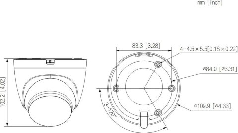 Kamera IP Dahua IPC-HDW1339DA-SW-PV-0280B