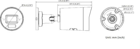 Kamera IP Hikvision DS-2CD2087G3-LI2UY/SRB(4mm)