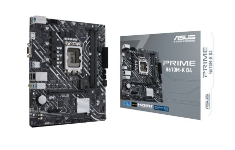 Płyta główna PRIME H610M-K D4 s1700 2DDR4 D-Sub/HDMI M.2 mATX Płyta główna PRIME H610M-K D4 s1700 2DDR4 D-Sub/HDMI M.2 mATX