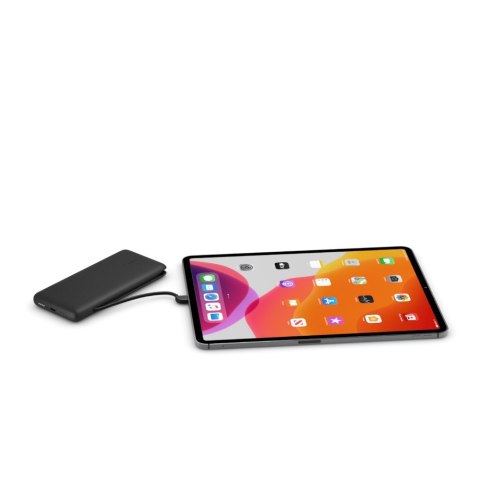 PowerBank 10 000mAh z kablami USB-C/LTG Czarny PowerBank 10 000mAh z kablami USB-C/LTG Czarny