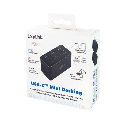Stacja dokująca USB-C do laptopa, 4K/PD/RJ45