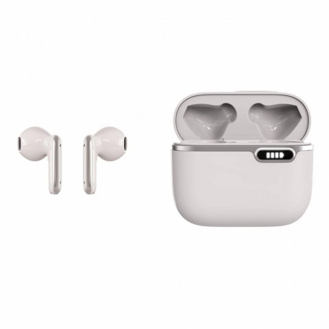 Słuchawki Bluetooth z HQ mikrofonem TWS (USB-C) Białe Słuchawki Bluetooth z HQ mikrofonem TWS (USB-C) Białe