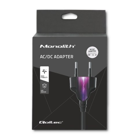 Zasilacz desktopowy 36W | 12V | 3A | 5.5*2.1 + kabel zasilajcy Zasilacz desktopowy 36W | 12V | 3A | 5.5*2.1 + kabel zasilajcy