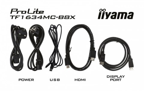Monitor 15.6 cala TF1634MC-B8X IPS,poj.10pkt.450cd,IP65,7H,HDMI,DP Monitor 15.6 cala TF1634MC-B8X IPS,poj.10pkt.450cd,IP65,7H,HDMI,DP