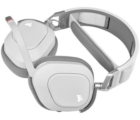 Słuchawki bezprzewodowe HS80 RGB Gaming Spatial Audio białe Słuchawki bezprzewodowe HS80 RGB Gaming Spatial Audio białe