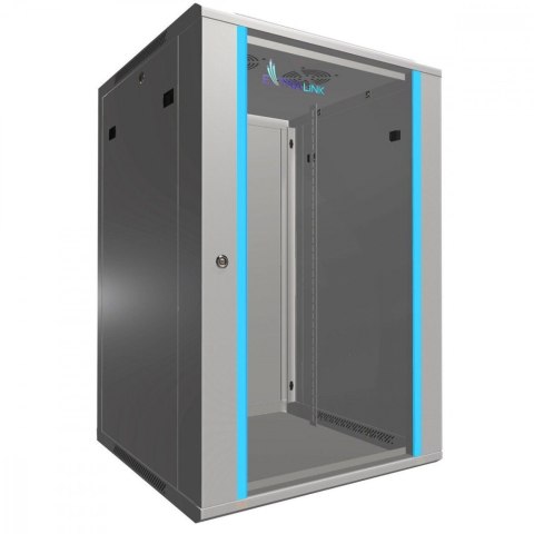 Szafa rack 18U 600x600mm szara wisząca Szafa rack 18U 600x600mm szara wisząca