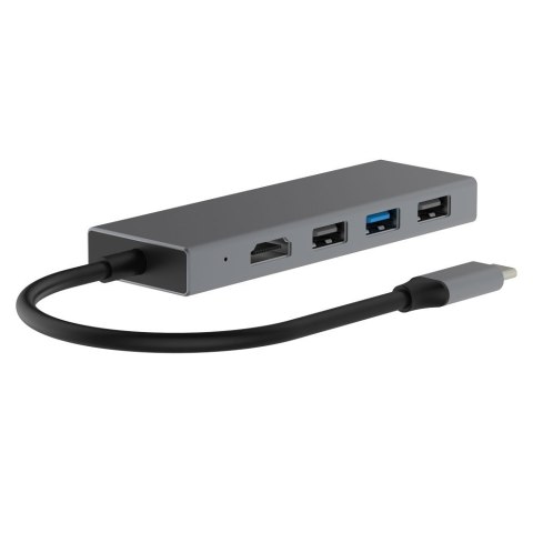 Adapter HUB USB C 7w1 - HDMI, USBx3, PD, SD/TF Adapter HUB USB C 7w1 - HDMI, USBx3, PD, SD/TF