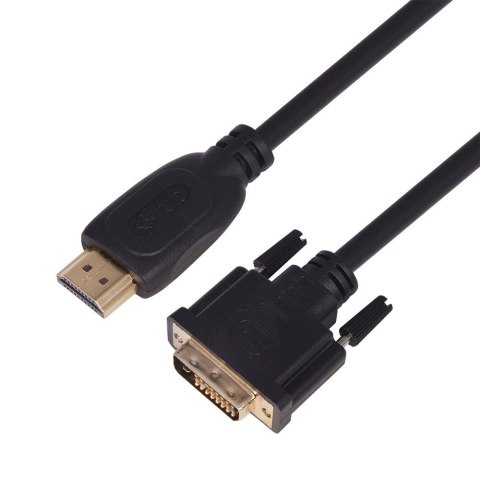 Kabel HDMI - DVI 3m. 24+1,pozlacany Kabel HDMI - DVI 3m. 24+1,pozlacany