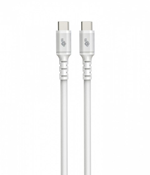 Kabel USB C - USB C 1 m. silikonowy biały Kabel USB C - USB C 1 m. silikonowy biały