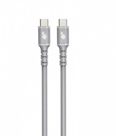 Kabel USB C - USB C 1m silikonowy szary Kabel USB C - USB C 1m silikonowy szary