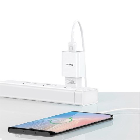 Ładowarka sieciowa USB kabel USB-C 2,1A T21 Ładowarka sieciowa USB kabel USB-C 2,1A T21