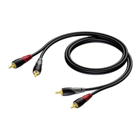 Kabel 2x RCA/Cinch Męski -2x RCA/Cinch Męski 1m - CLA800/1 Kabel 2x RCA/Cinch Męski -2x RCA/Cinch Męski 1m - CLA800/1