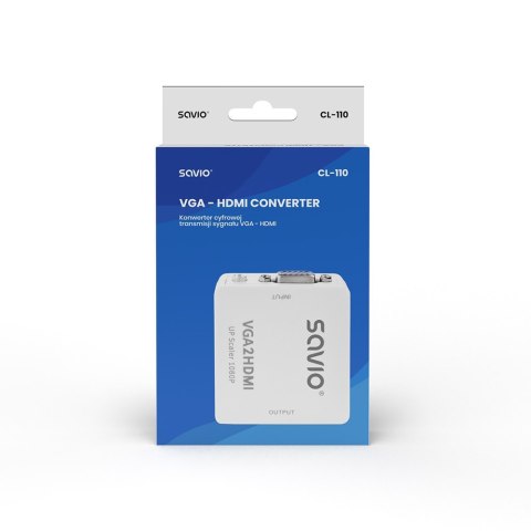 Konwerter/Adapter VGA - HDMI Full HD/1080p 60Hz, CL-110 Konwerter/Adapter VGA - HDMI Full HD/1080p 60Hz, CL-110