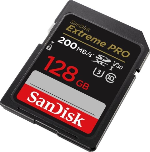 Karta pamięci Extreme Pro SDXC 128GB 200/90 MB/s V30 UHS-I U3 Karta pamięci Extreme Pro SDXC 128GB 200/90 MB/s V30 UHS-I U3