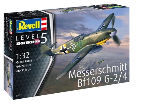 Model plastikowy Messerschmitt BF 109G-2/4 1/32 Model plastikowy Messerschmitt BF 109G-2/4 1/32