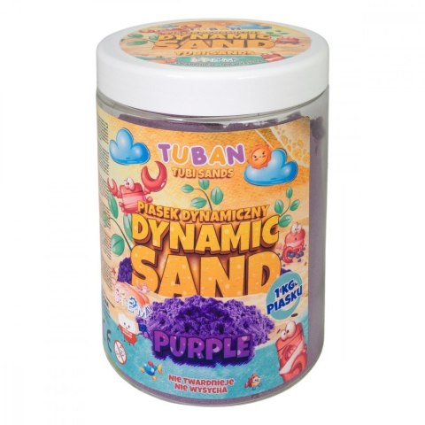 Piasek dynamiczny 1kg fioletowy Piasek dynamiczny 1kg fioletowy
