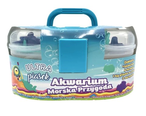 Ultra Piasek - walizka MORSKIE ŻYCIE 6 foremek + 2 narzędzia Ultra Piasek - walizka MORSKIE ŻYCIE 6 foremek + 2 narzędzia