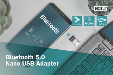 Mini adapter Bluetooth V5.0 Class 2 EDR USB V2.0 Mini adapter Bluetooth V5.0 Class 2 EDR USB V2.0