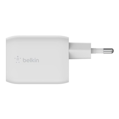 Podwójna ładowarka ścienna USB-C GaN z PPS 65 W Biała Podwójna ładowarka ścienna USB-C GaN z PPS 65 W Biała