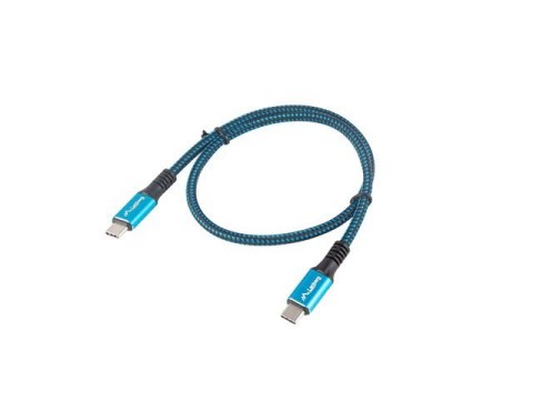 Kabel USB-C M/M USB4 0.5m 100W 8K 60HZ czarno-niebieski Kabel USB-C M/M USB4 0.5m 100W 8K 60HZ czarno-niebieski
