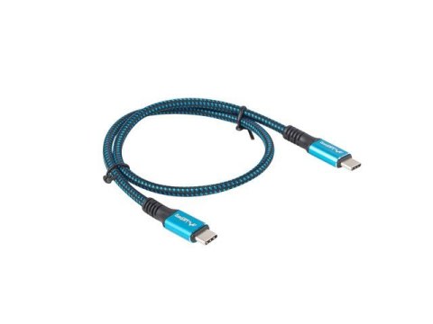 Kabel USB-C M/M USB4 0.5m 100W 8K 60HZ czarno-niebieski Kabel USB-C M/M USB4 0.5m 100W 8K 60HZ czarno-niebieski