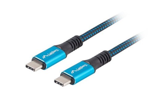Kabel USB-C M/M USB4 1.2m 100W 8K 60HZ czarno-niebieski Kabel USB-C M/M USB4 1.2m 100W 8K 60HZ czarno-niebieski