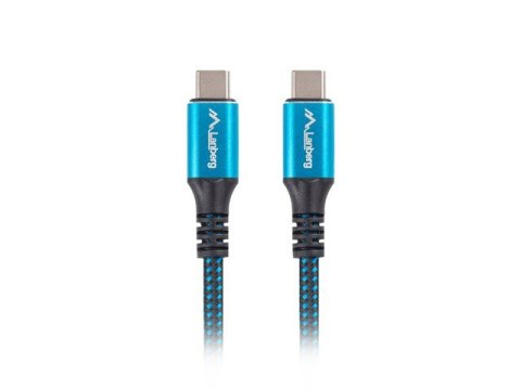 Kabel USB-C M/M USB4 1.2m 100W 8K 60HZ czarno-niebieski Kabel USB-C M/M USB4 1.2m 100W 8K 60HZ czarno-niebieski