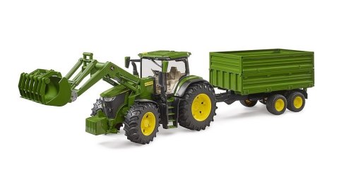 Traktor John Deere 7R 350 z ładowaczem i przyczepą Traktor John Deere 7R 350 z ładowaczem i przyczepą