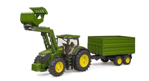Traktor John Deere 7R 350 z ładowaczem i przyczepą Traktor John Deere 7R 350 z ładowaczem i przyczepą