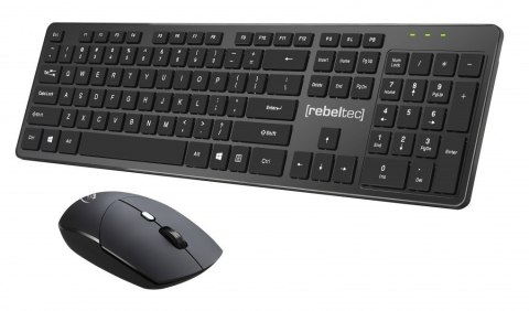 Zestaw bezprzewodowy klawiatura + mysz MAXIM 2,4GHz, zasięg 10m nano odbiornik USB 104 klawisze QWERTY Zestaw bezprzewodowy klawiatura + mysz MAXIM 2,4GHz, zasięg 10m nano odbiornik USB 104 klawisze QWERTY