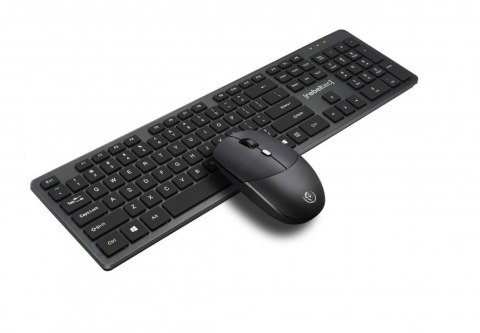 Zestaw bezprzewodowy klawiatura + mysz MAXIM 2,4GHz, zasięg 10m nano odbiornik USB 104 klawisze QWERTY Zestaw bezprzewodowy klawiatura + mysz MAXIM 2,4GHz, zasięg 10m nano odbiornik USB 104 klawisze QWERTY